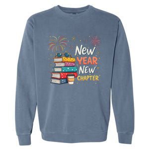 Book Lover New Year New Chapter Garment-Dyed Sweatshirt