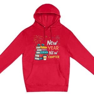 Book Lover New Year New Chapter Premium Pullover Hoodie