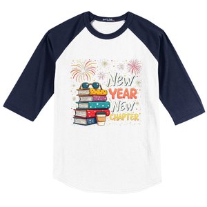 Book Lover New Year New Chapter Happy New Year 2025 Baseball Sleeve Shirt