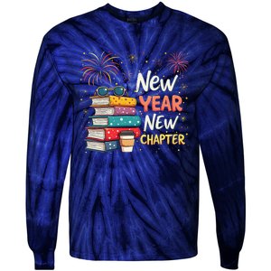 Book Lover New Year New Chapter Happy New Year 2025 Tie-Dye Long Sleeve Shirt