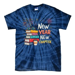 Book Lover New Year New Chapter Happy New Year 2025 Tie-Dye T-Shirt