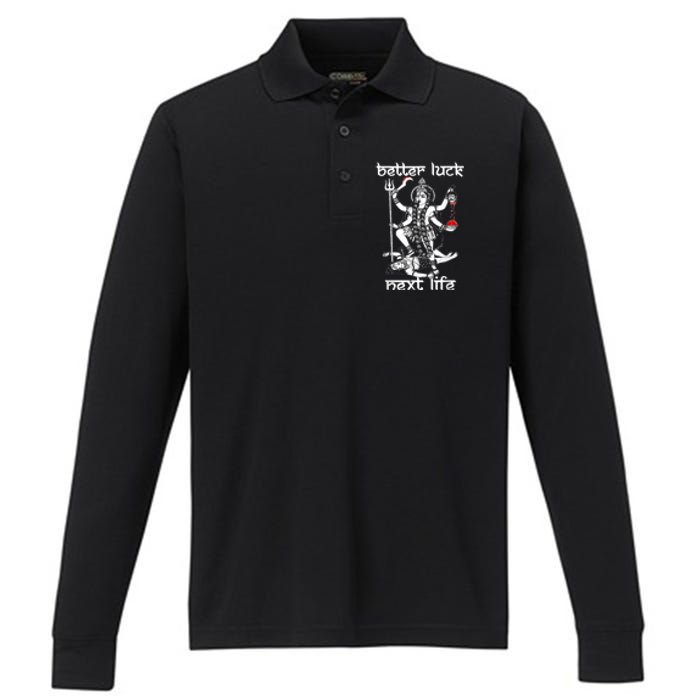 Better Luck Next Life Performance Long Sleeve Polo