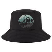 Bigfoot Loch Ness Monster With Mothman Aliens! Funny Cryptid Cool Comfort Performance Bucket Hat