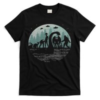 Bigfoot Loch Ness Monster With Mothman Aliens! Funny Cryptid T-Shirt