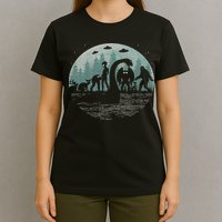 Bigfoot Loch Ness Monster With Mothman Aliens! Funny Cryptid T-Shirt