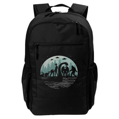 Bigfoot Loch Ness Monster With Mothman Aliens! Funny Cryptid Backpack