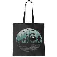Bigfoot Loch Ness Monster With Mothman Aliens! Funny Cryptid Bag