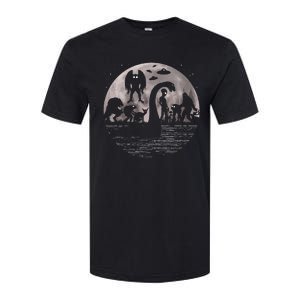 Bigfoot Loch Ness Monster Mothman And Aliens! Funny Cryptid Softstyle CVC T-Shirt