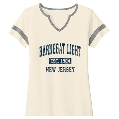 Barnegat Light New Jersey Nj Vintage Sports Ladies Halftime Notch Neck Tee