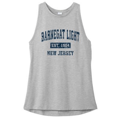 Barnegat Light New Jersey Nj Vintage Sports Ladies PosiCharge Tri-Blend Wicking Tank