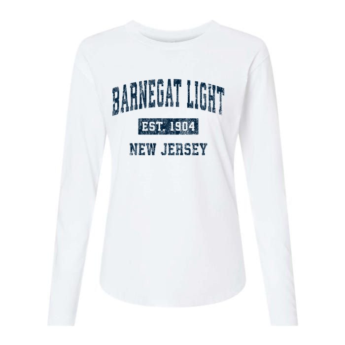 Barnegat Light New Jersey Nj Vintage Sports Womens Cotton Relaxed Long Sleeve T-Shirt