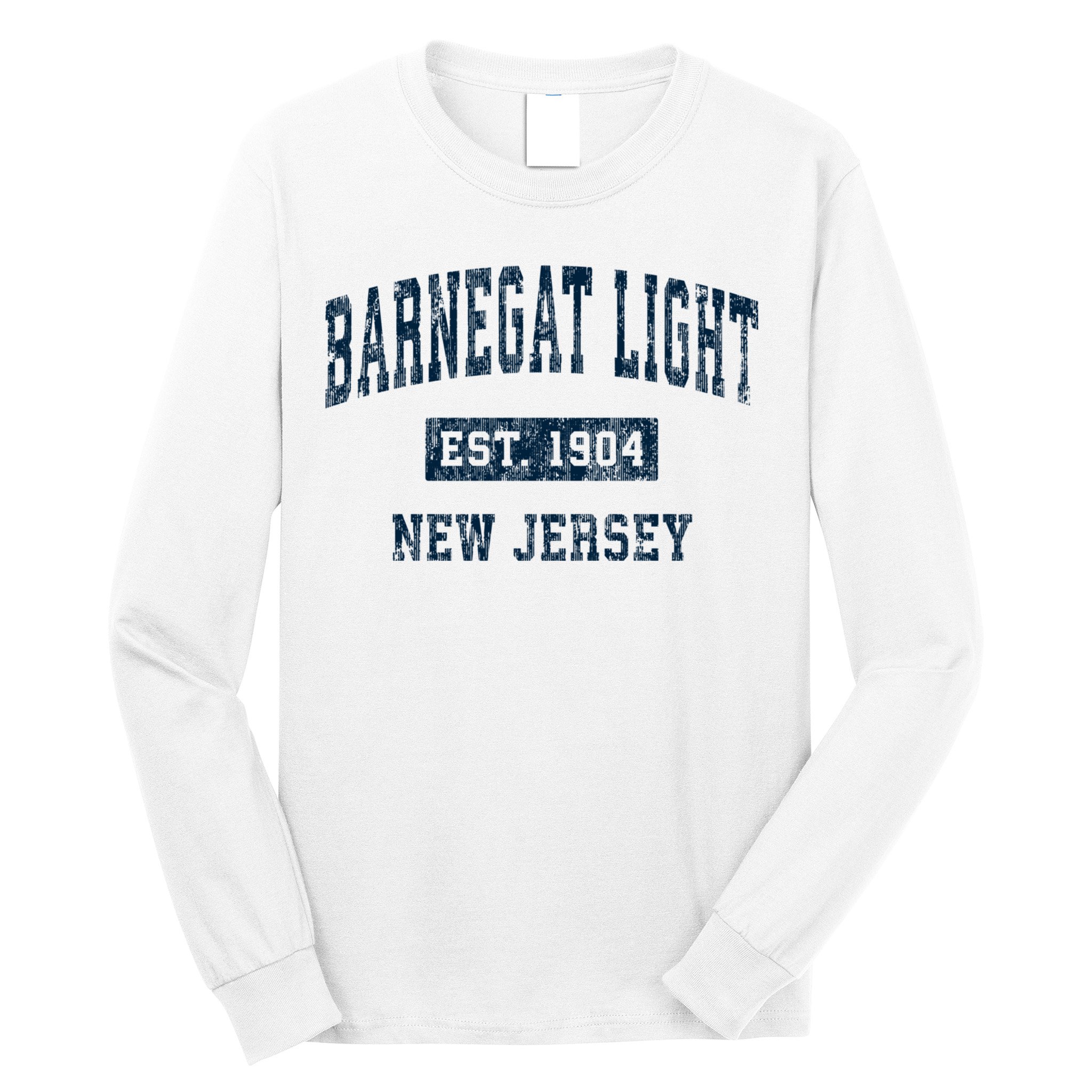 Barnegat Light New Jersey Nj Vintage Sports Long Sleeve Shirt