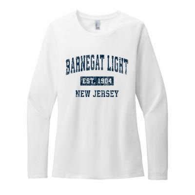 Barnegat Light New Jersey Nj Vintage Sports Womens CVC Long Sleeve Shirt