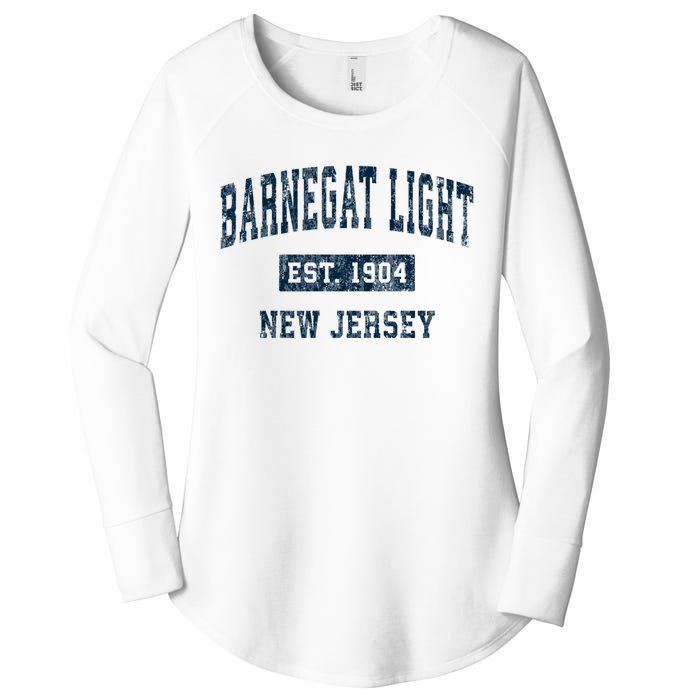 Barnegat Light New Jersey Nj Vintage Sports Women's Perfect Tri Tunic Long Sleeve Shirt