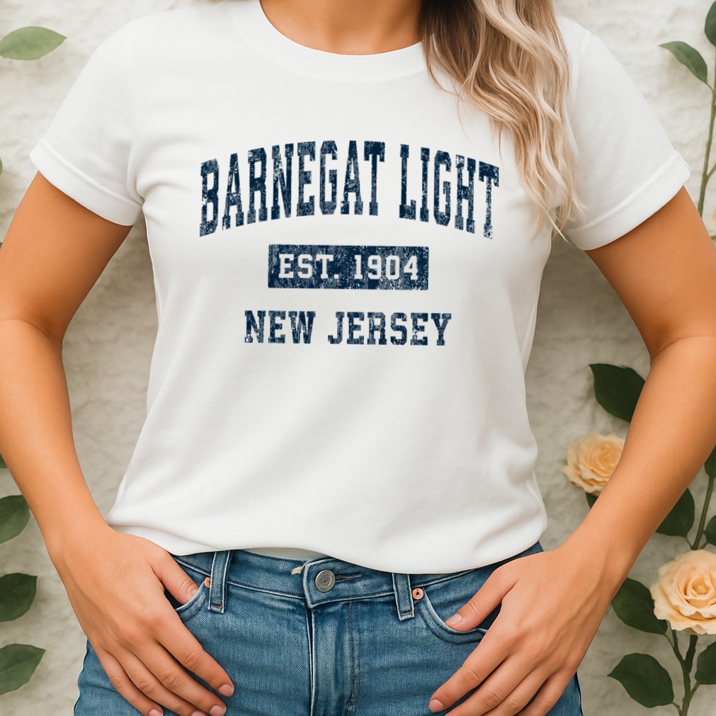 Barnegat Light New Jersey Nj Vintage Sports Womens T-Shirt