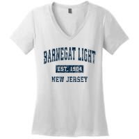 Barnegat Light New Jersey Nj Vintage Sports Women's V-Neck T-Shirt