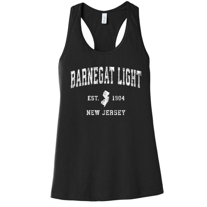 Barnegat Light New Jersey Nj Vintage Sports Women's Racerback Tank