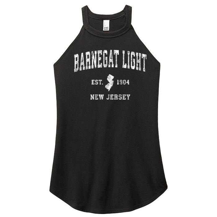 Barnegat Light New Jersey Nj Vintage Sports Women's Perfect Tri Rocker Tank