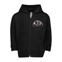 Bigfoot Loch Ness Monster Mothman And Aliens! Funny Cryptid Toddler Zip Fleece Hoodie