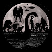 Bigfoot Loch Ness Monster Mothman And Aliens! Funny Cryptid 16 in Basic Backpack