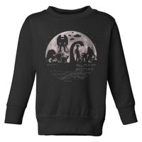 Bigfoot Loch Ness Monster Mothman And Aliens! Funny Cryptid Toddler Sweatshirt