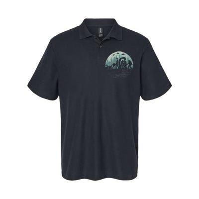 Bigfoot Loch Ness Monster With Mothman Aliens! Funny Cryptid Softstyle Adult Sport Polo