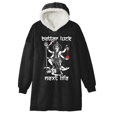 Better Luck Next Life Hooded Wearable Blanket