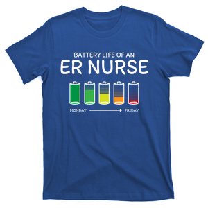 Battery Life Of An Er Nurse Friends Emergency Nurse Buddy Gift T-Shirt