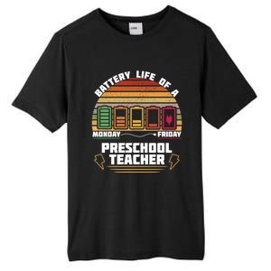 Battery Life Of A Preschool Teacher Funny Funny Gift Tall Fusion ChromaSoft Performance T-Shirt