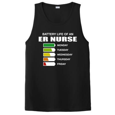 Battery Life Of An Er Nurse Sarcastic Emergency Nurse Gift PosiCharge Competitor Tank