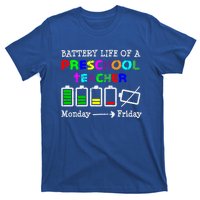 Battery Life Of A Preschool Teacher Gift T-Shirt