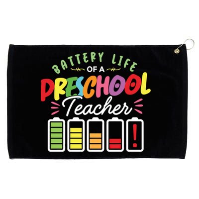 Battery Life Of A Preschool Teacher Job Daycare Provider Gift Grommeted Golf Towel