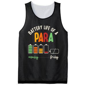 Battery Life Of Paraprofessional Para funny saying Mesh Reversible Basketball Jersey Tank