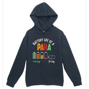 Battery Life Of Paraprofessional Para funny saying Urban Pullover Hoodie