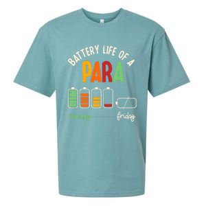 Battery Life Of Paraprofessional Para funny saying Sueded Cloud Jersey T-Shirt