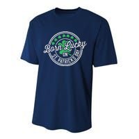 Born Lucky On St Patricks Day For Birthday Party Performance Sprint T-Shirt