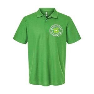 Born Lucky On Happy St Patrick's Day Birthday Bday  Wo Softstyle Adult Sport Polo