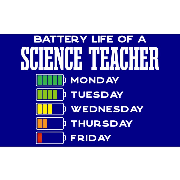 Battery Life Of A Science Teacher Employee Chemistry Teacher Funny Gift Bumper Sticker