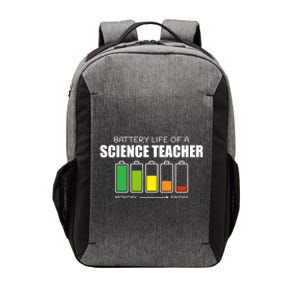 Battery Life Of A Science Teacher Introvert Humor Great Gift Vector Backpack