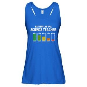 Battery Life Of A Science Teacher Pun Chemistry Teacher Joke Gift Ladies Essential Flowy Tank