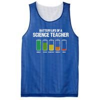 Battery Life Of A Science Teacher Pun Chemistry Teacher Joke Gift Mesh Reversible Basketball Jersey Tank