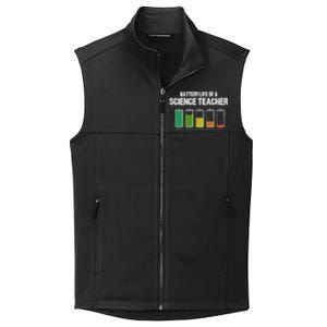 Battery Life Of A Science Teacher Pun Chemistry Teacher Joke Gift Collective Smooth Fleece Vest