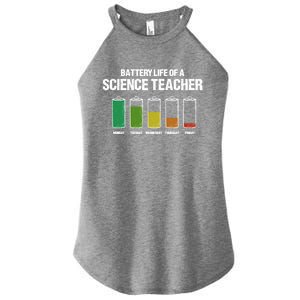 Battery Life Of A Science Teacher Pun Chemistry Teacher Joke Gift Women's Perfect Tri Rocker Tank