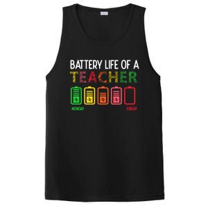 Battery Life Of A Teacher Appreciati To School Funny Gift PosiCharge Competitor Tank