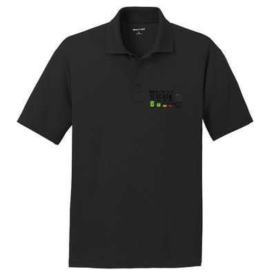 Battery Life Of A Teacher Back To School First Day Of School Cute Gift PosiCharge RacerMesh Polo