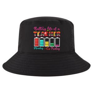 Battery Life Of A Teacher Back To School For Teacher Tee Gift Cool Comfort Performance Bucket Hat