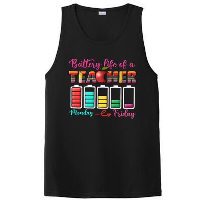 Battery Life Of A Teacher Back To School For Teacher Tee Gift PosiCharge Competitor Tank