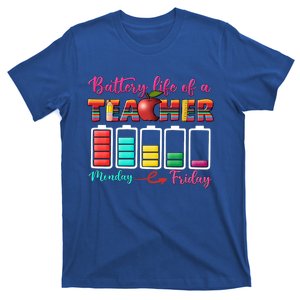 Battery Life Of A Teacher Back To School For Teacher Tee Gift T-Shirt