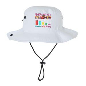 Battery Life Of A Teacher Back To School For Teacher Tee Gift Legacy Cool Fit Booney Bucket Hat