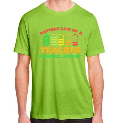 Battery Life Of A Teacher Battery Teacher Battery Life Cool Gift Adult ChromaSoft Performance T-Shirt